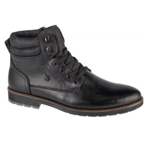 Męskie Skórzane Buty Do Kostki Z Logo