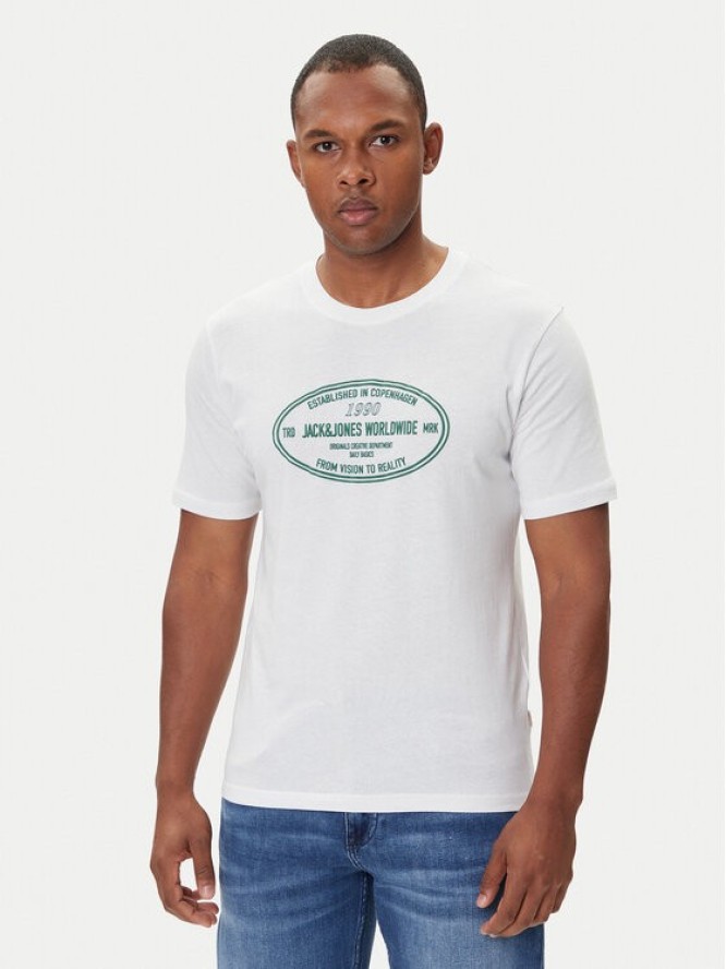 Jack & Jones T-Shirt York 12283800 Biały Relaxed Fit
