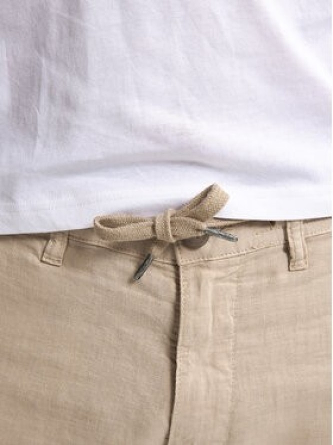 Petrol Industries Szorty materiałowe M-1050-SHO538 Beżowy Slim Fit