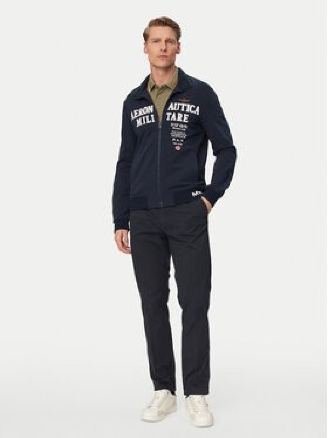 Aeronautica Militare Bluza 261FE2105UF00683 Granatowy Regular Fit