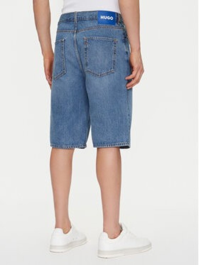 HUGO Szorty jeansowe Skate 50539816 Niebieski Straight Fit