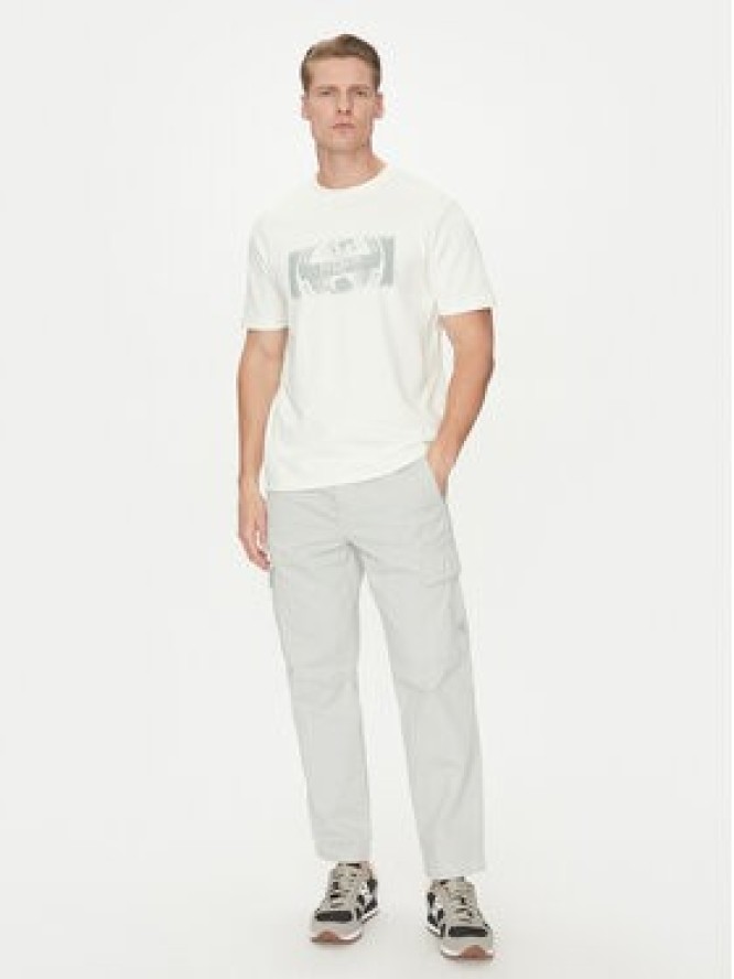 Napapijri T-Shirt S-Vanni NP0A4IEA Biały Regular Fit