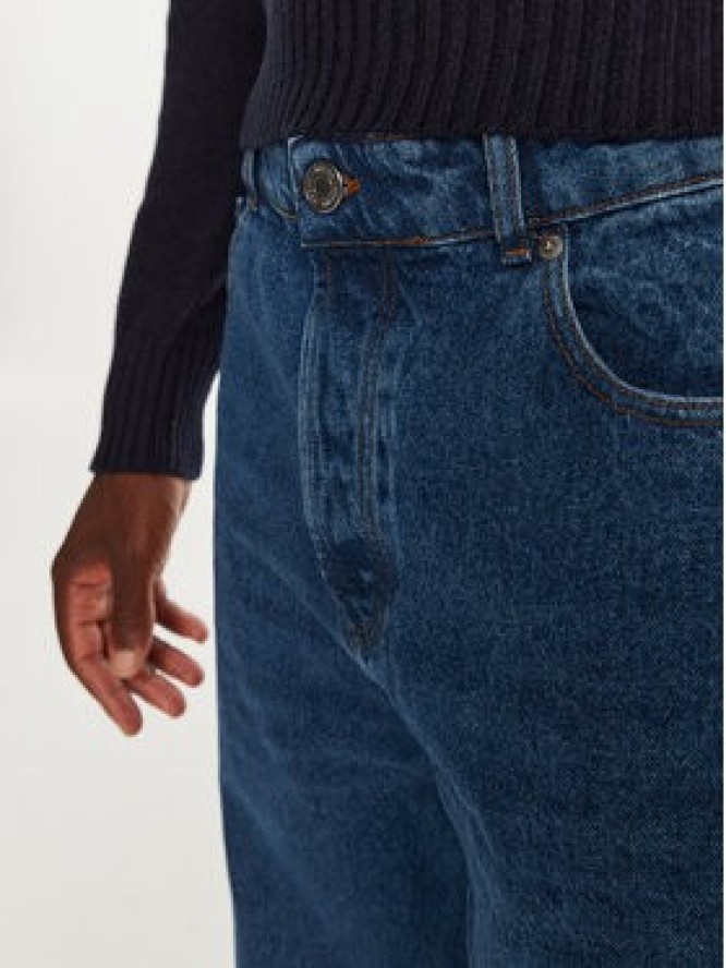 AMI Paris Jeansy HTR450.DE0031 Granatowy Large Fit