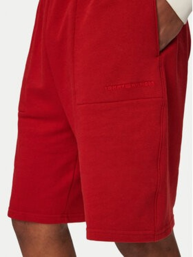 Tommy Hilfiger Szorty sportowe UM0UM03914 Czerwony Regular Fit