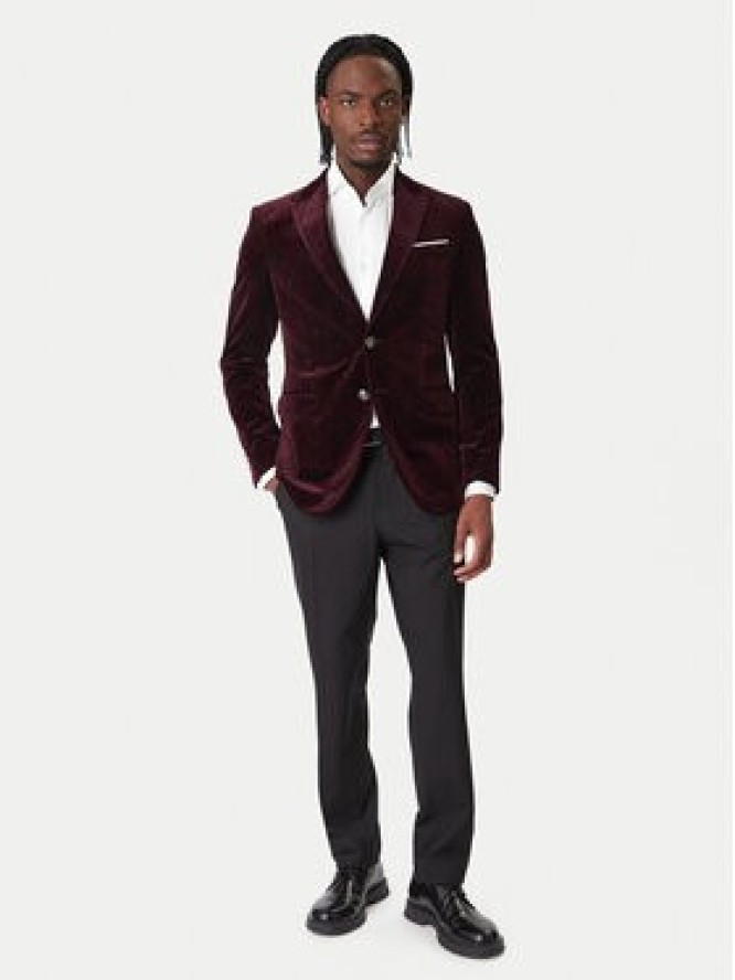 JOOP! Marynarka Horace 30048716 Bordowy Slim Fit