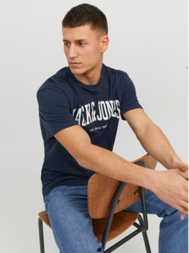 Jack & Jones T-Shirt Josh 12236514 Granatowy Relaxed Fit