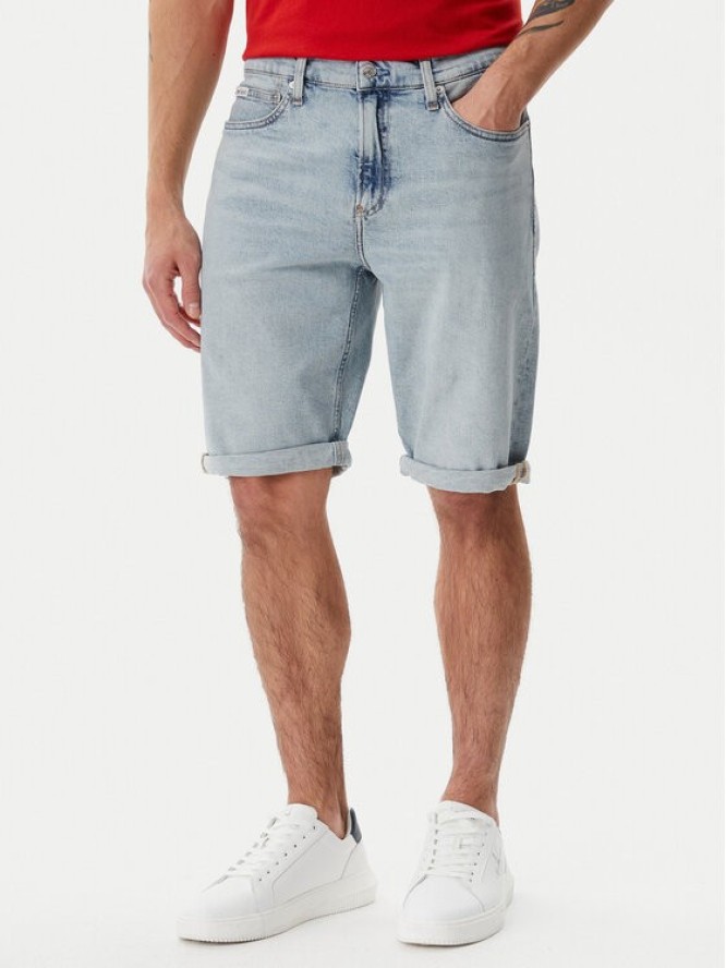 Calvin Klein Jeans Szorty jeansowe J30J327193 Niebieski Slim Fit
