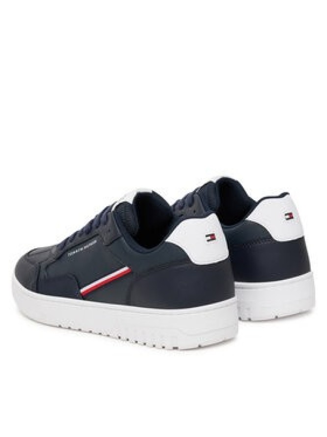Tommy Hilfiger Sneakersy Th Basket Core Stripes FM0FM05631 Granatowy