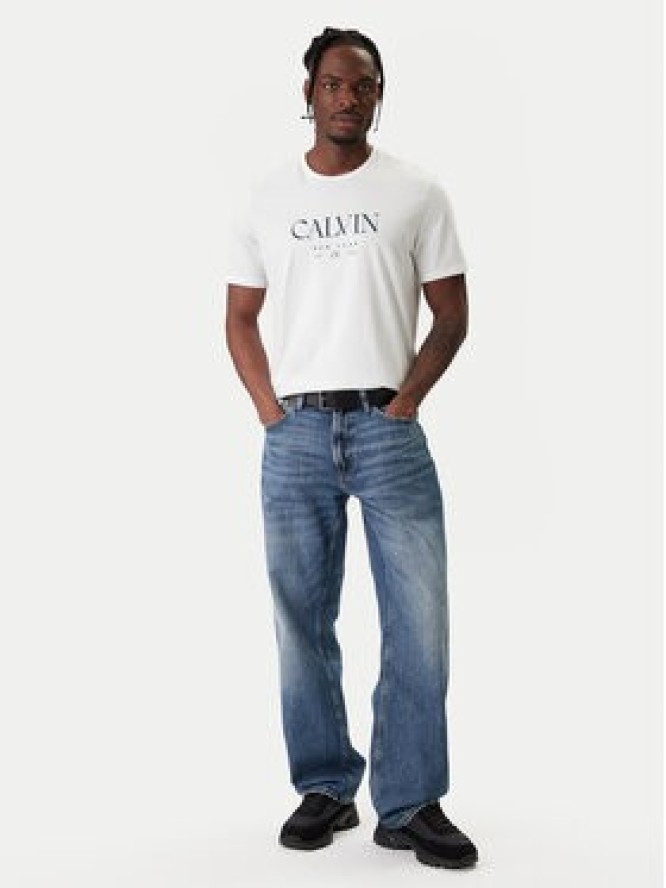Calvin Klein T-Shirt LV04RE807G Biały Regular Fit
