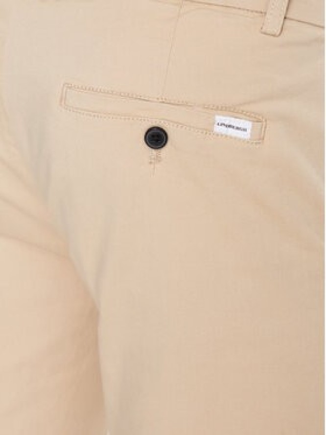 Lindbergh Szorty materiałowe 30-505044 Beżowy Slim Fit