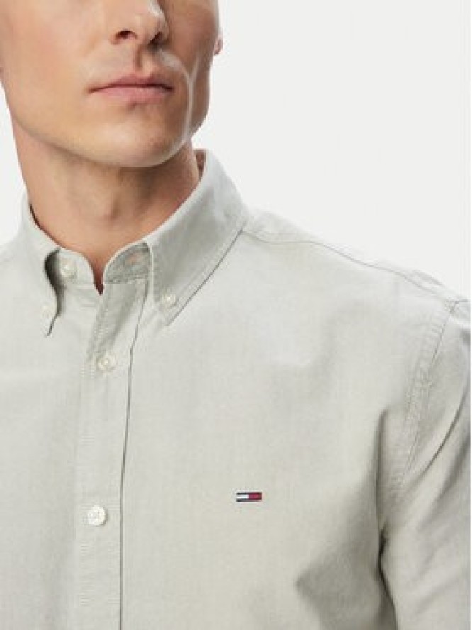 Tommy Jeans Koszula DM0DM21298 Zielony Regular Fit