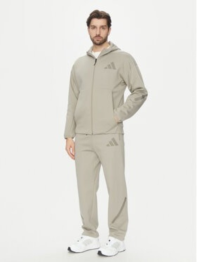 adidas Spodnie dresowe Z.N.E. Open-Hem JC6716 Beżowy Loose Fit