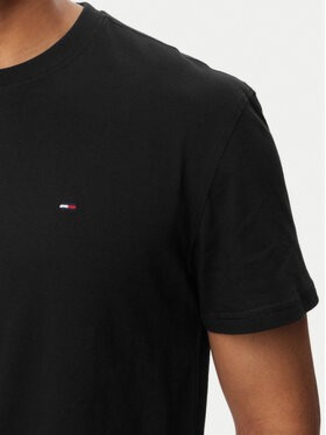 Tommy Jeans T-Shirt Tjm Reg Sflag Ss Tee Ext DM0DM22504 Czarny Regular Fit