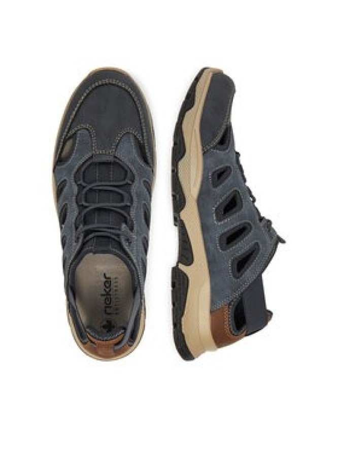 Rieker Półbuty B8366-14 Granatowy