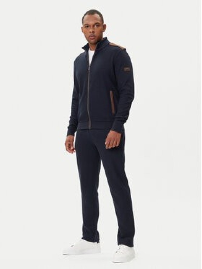 Bugatti Bluza 8700-85050D Granatowy Regular Fit