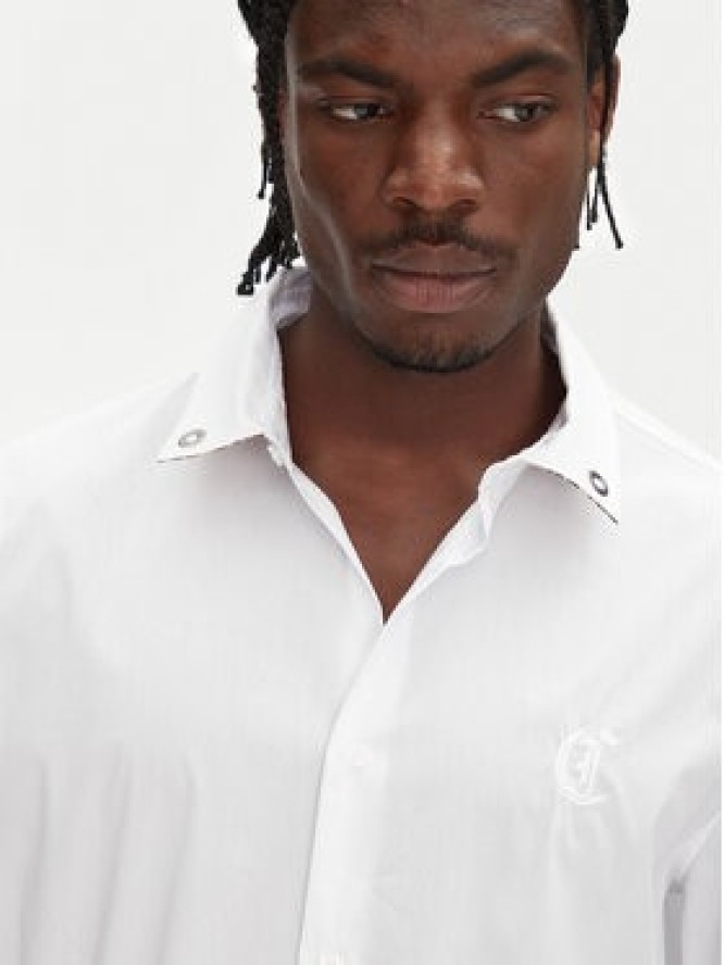 Just Cavalli Koszula 78OAL2A0 Biały Relaxed Fit