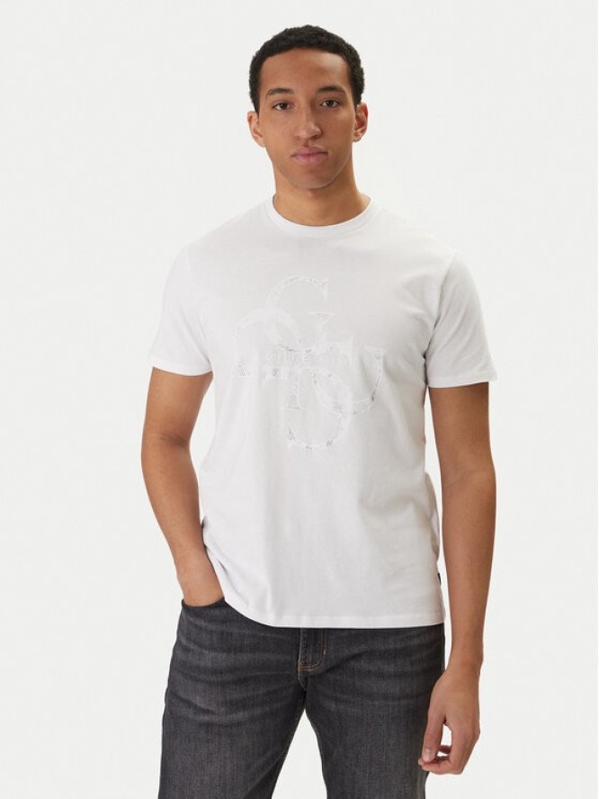 Guess T-Shirt M6RI03 I3Z14 Biały Regular Fit