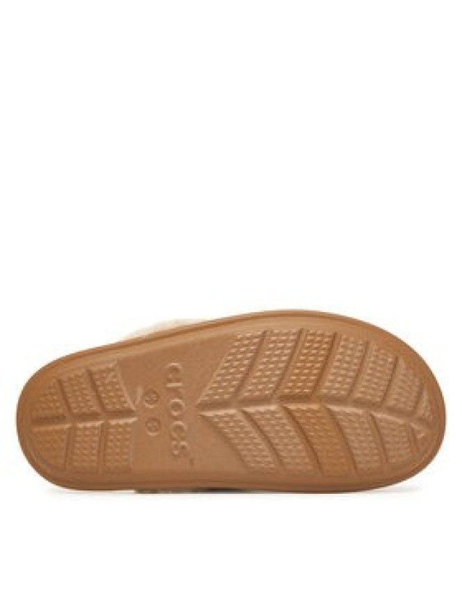 Crocs Kapcie Classic Fuzz Scuff 212143 Brązowy
