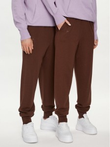 Pangaia Spodnie dresowe Merino Brązowy Regular Fit