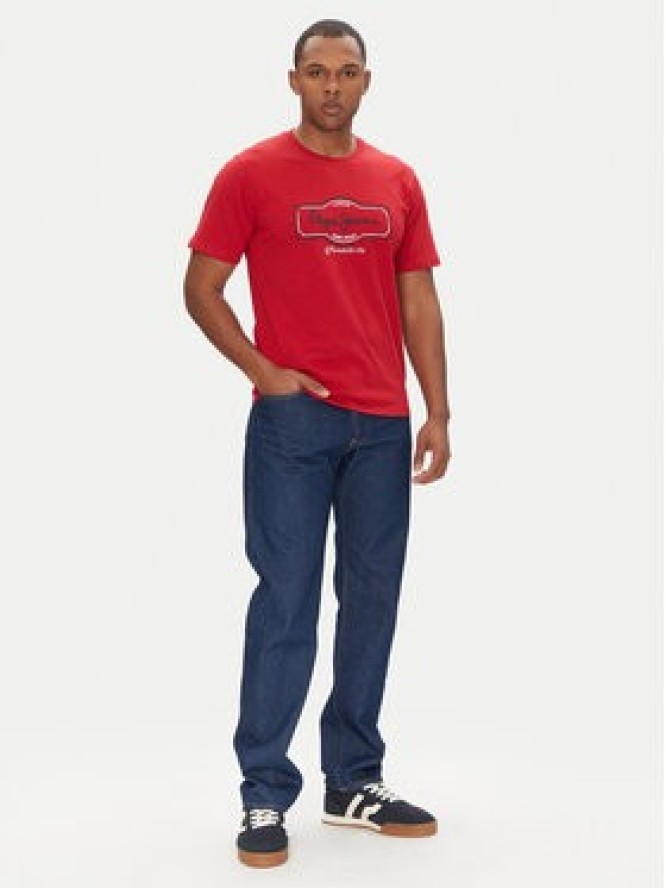 Pepe Jeans T-Shirt Daxton PM509786 Czerwony Regular Fit