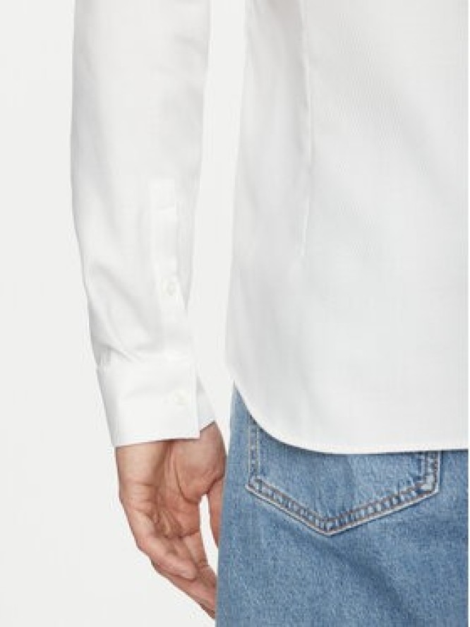 Calvin Klein Koszula K10K114316 Biały Slim Fit