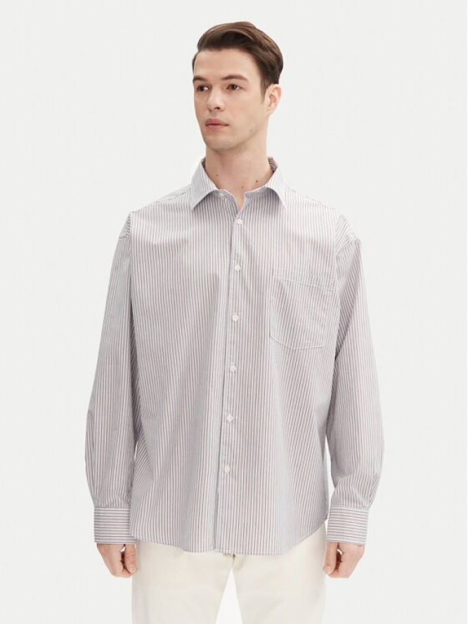 Jack & Jones Koszula Atlas 12271085 Szary Wide Fit