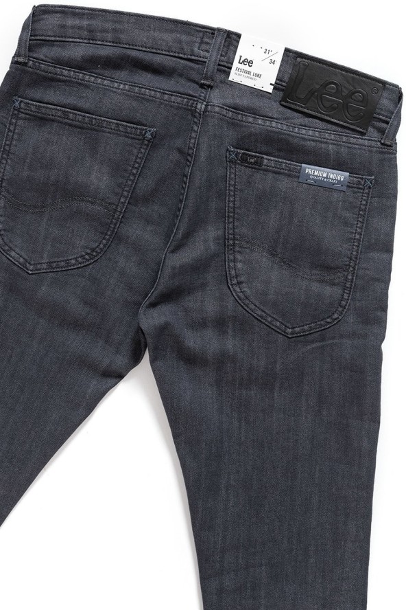 JEANSY MĘSKIE LEE FESTIVAL LUKE BLUE ASH L73IYBPO 112120657