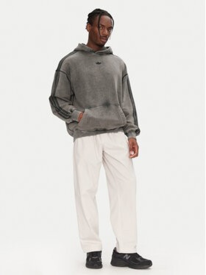 adidas Bluza Premium Essentials Retro JD0245 Szary Loose Fit