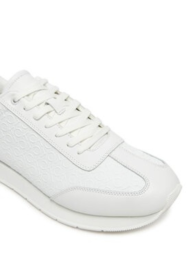 Calvin Klein Sneakersy Low Prof Runn Laceup Mono HM0HM01896 Biały