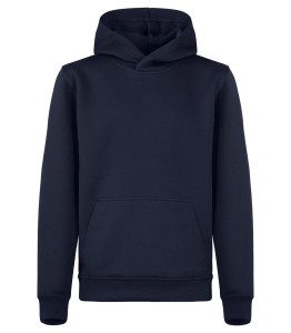 clique Basic Active Hoody Junior – 100% spun dyed poliester, Dark Navy