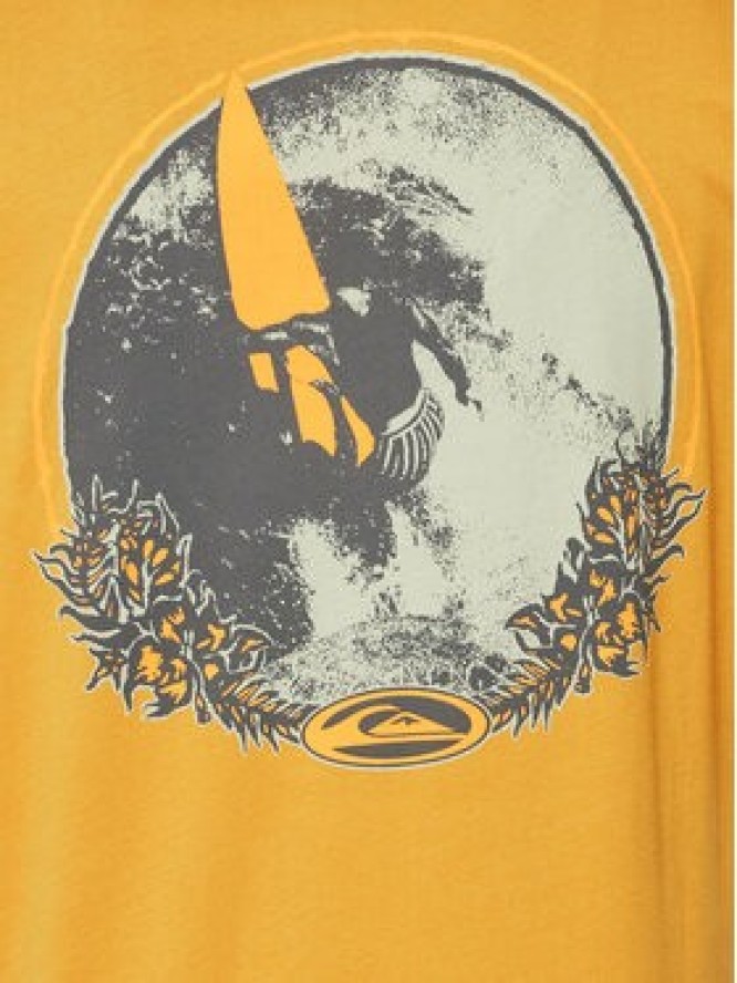 Quiksilver T-Shirt Tc Snap EQYZT07672 Żółty Regular Fit