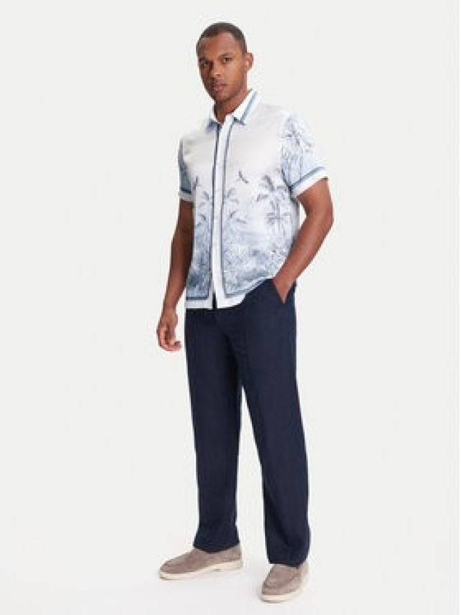 Guess Koszula M4YH39 WF1T2 Niebieski Regular Fit