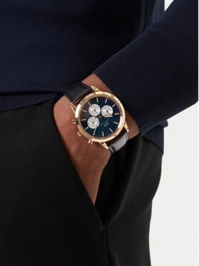 Daniel Wellington Zegarek Iconic Chronograph St Mawes Arctic Panda DW00100877 Czarny