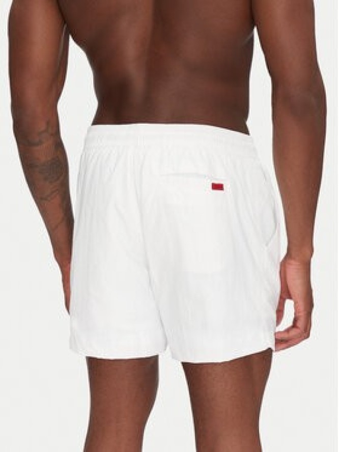 HUGO Szorty sportowe Dominica 50493450 Biały Regular Fit