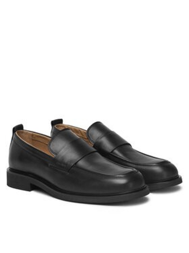 Calvin Klein Półbuty SQ RUBBER LOAFER HM0HM01901 Czarny