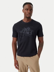Beverly Hills Polo Club T-Shirt P-SS26M-TS101 Granatowy Regular Fit