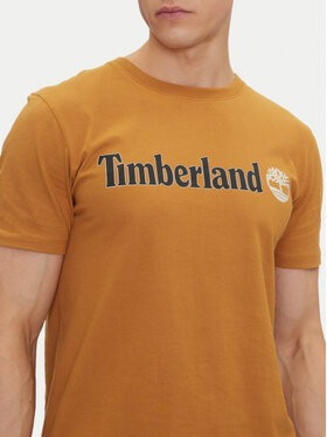 Timberland T-Shirt TB0A5UPQ Beżowy Regular Fit