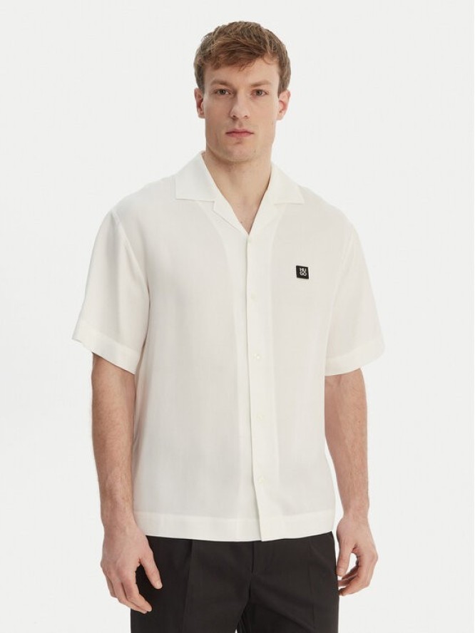 HUGO Koszula Espino 50560593 Écru Oversize