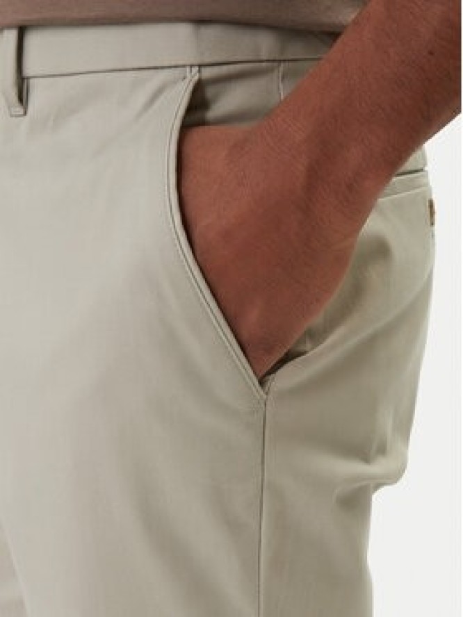 Calvin Klein Chinosy LV04LD613G Beżowy Slim Fit