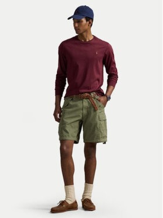 Polo Ralph Lauren Longsleeve 710760121037 Bordowy Slim Fit