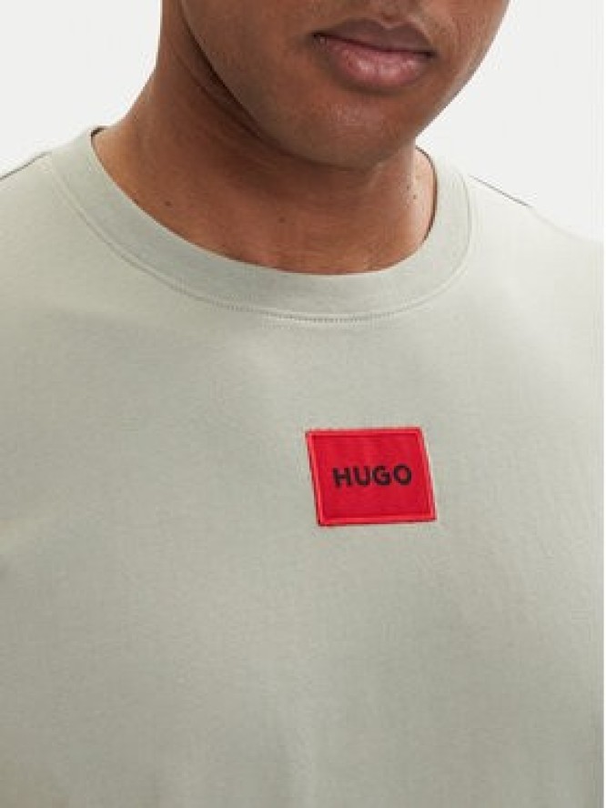 HUGO T-Shirt Diragolino212 50447978 Zielony jasny Regular Fit