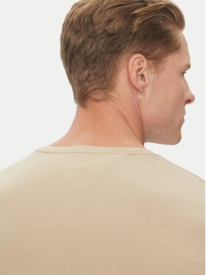 Tommy Hilfiger T-Shirt MW0MW10800 Beżowy Slim Fit