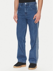 adidas Jeansy adicolor Denim Firebird JC6234 Niebieski Straight Fit