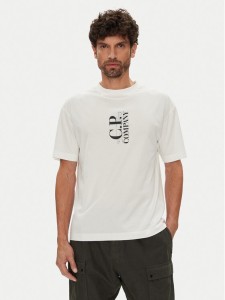 C.P. Company T-Shirt 19CMTS092A005100W Écru Regular Fit