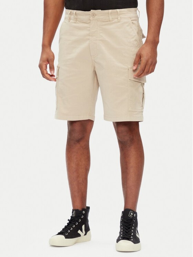 Pepe Jeans Szorty materiałowe Seasonal PM801179 Beżowy Regular Fit