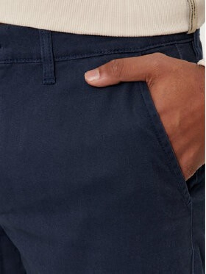 Jack & Jones Chinosy Dave 12212930 Granatowy Regular Fit