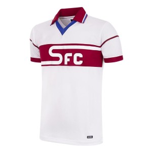 Koszulka retro piłkarska dla dorosłych - Servette FC 1979-84 Goście - Biały