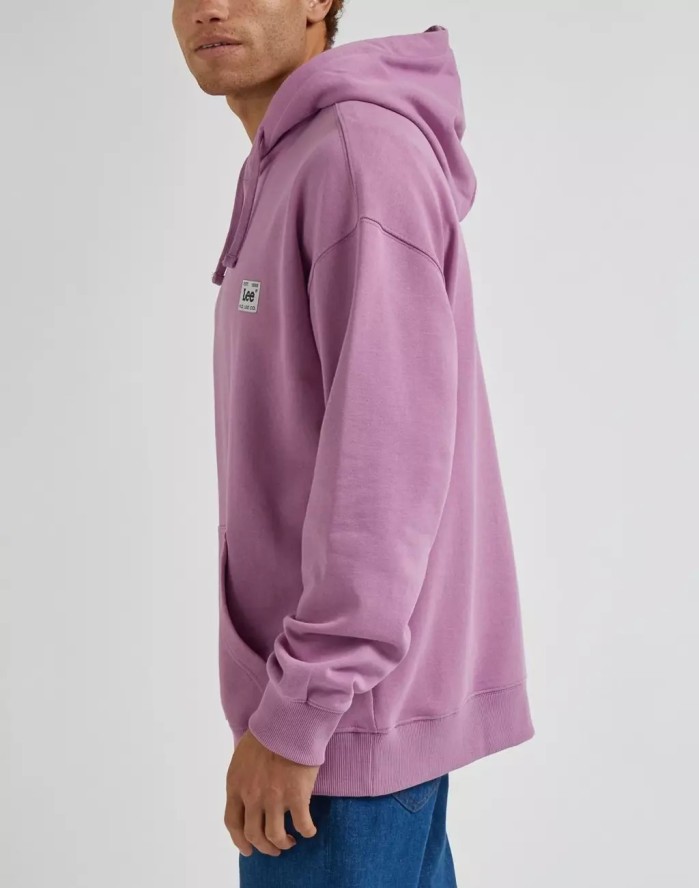 LEE CORE LOOSE HOODIE MĘSKA BLUZA KAPTUR LOGO PANSY L84WFX63 112330670