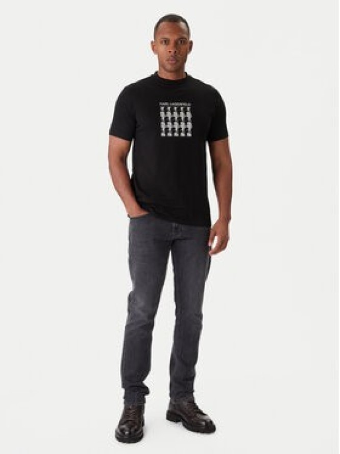 KARL LAGERFELD T-Shirt 755402 554235 Czarny Slim Fit