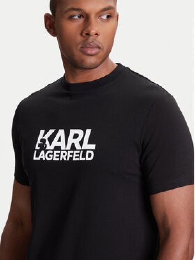 KARL LAGERFELD T-Shirt 755087 553235 Czarny Regular Fit